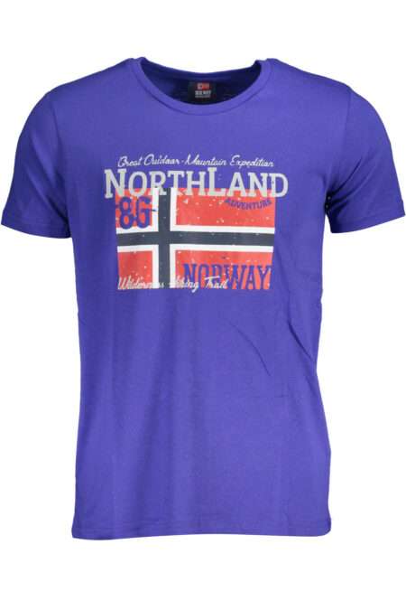 Мъжка тениска NORWAY 1963 - Син цвят, къс ръкав