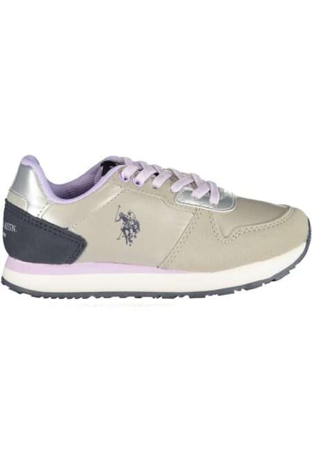Детски сребърни спортни обувки US Polo Assn.
