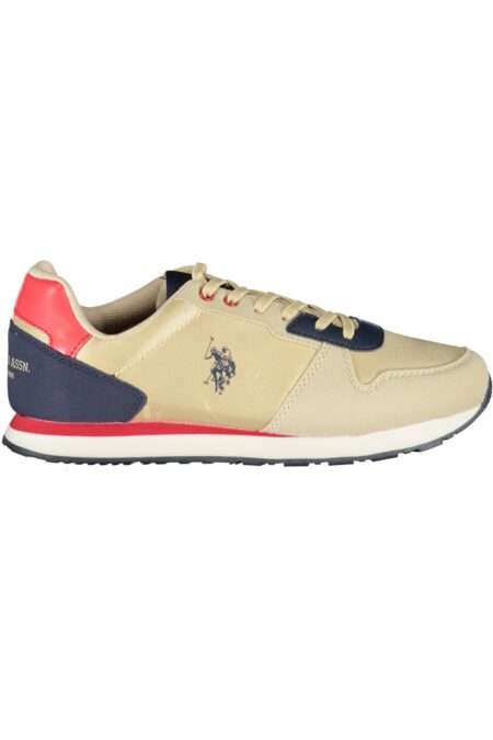 Детски спортни обувки US POLO ASSN. - Бежови