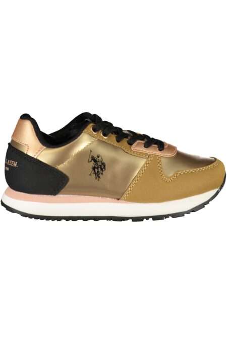 Детски спортни обувки US POLO ASSN. GOLD с цветни акценти