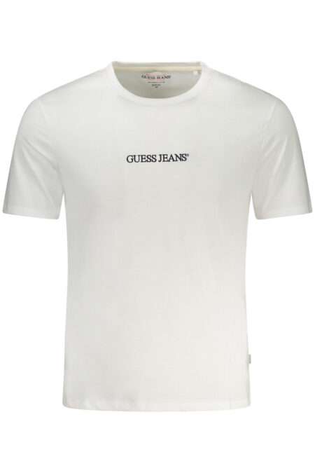 GUESS Jeans Мъжка тениска - Бяла, Slim Fit
