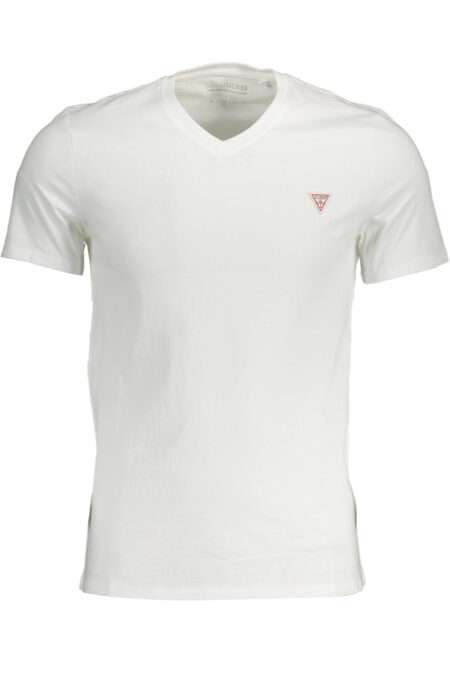GUESS Jeans Мъжка Тениска - Бяла, Slim Fit