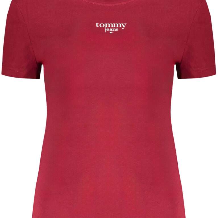 TOMMY HILFIGER Дамска тениска с къс ръкав - Червена