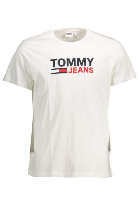 Tommy Hilfiger Мъжка тениска - Бяла, 100% памук
