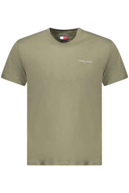 Tommy Hilfiger Мъжка тениска - Зелена, Кратък Ръкав