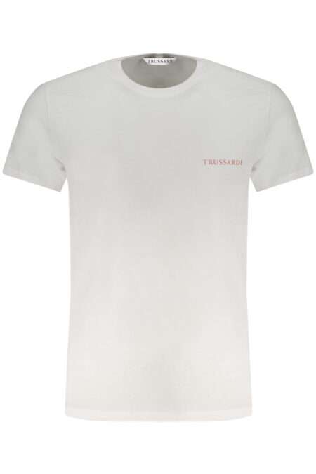TRUSSARDI Мъжка тениска - Бяла, къс ръкав