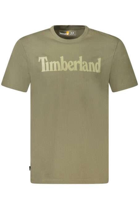 Timberland Мъжка тениска - Зелена, 100% Органик Памук
