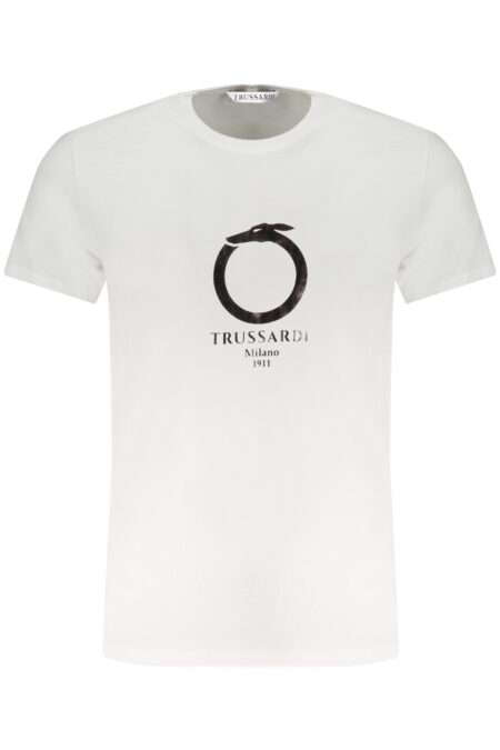 МЪЖКА ТЕНИСКА С КЪС РЪКАВ TRUSSARDI БЯЛА