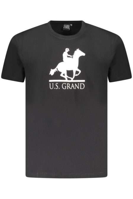 US GRAND POLO ТЕНИСКА С КЪС РЪКАВ МЪЖКА ЧЕРНА