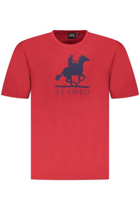US GRAND POLO МЪЖКА ТЕНИСКА С КЪС РЪКАВ ЧЕРВЕНА